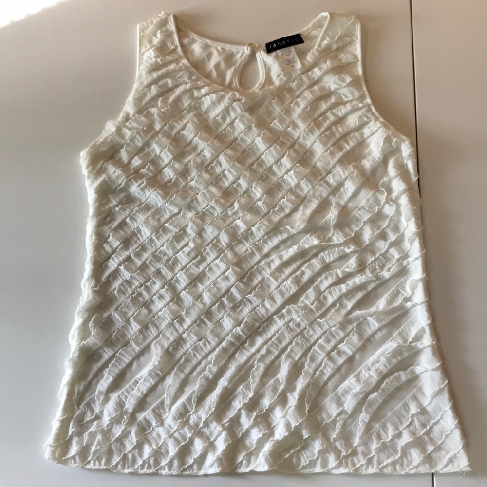 Ruffled Sleeveless Blouse